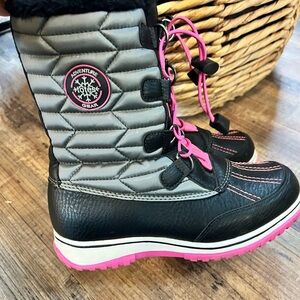 Adventure Gear Black and Pink Winter Boots